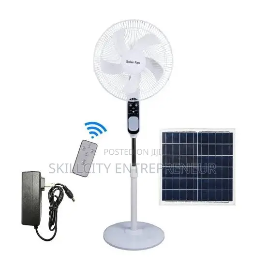 Solar Rechargeable Standing Fan