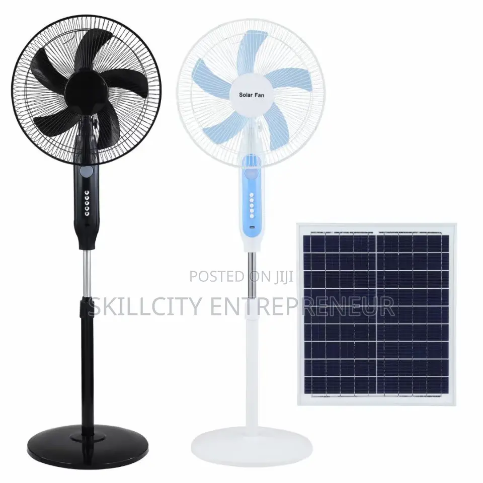 Solar Rechargeable Standing Fan