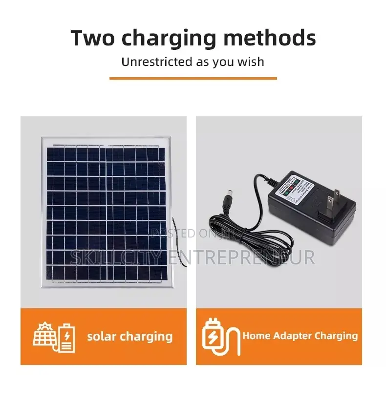 Solar Rechargeable Standing Fan