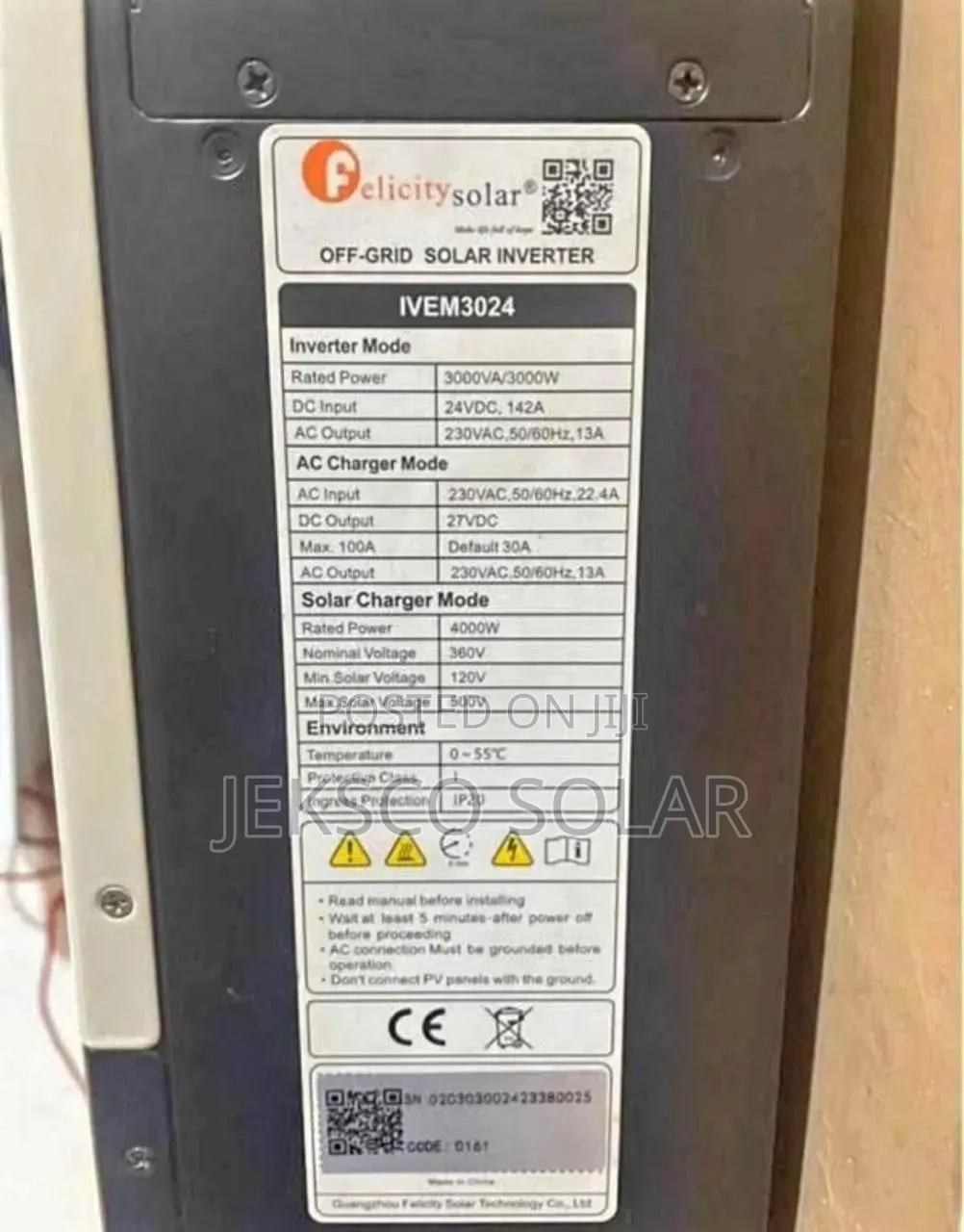 3.5kva Felicity Inverter 24v Hybrid