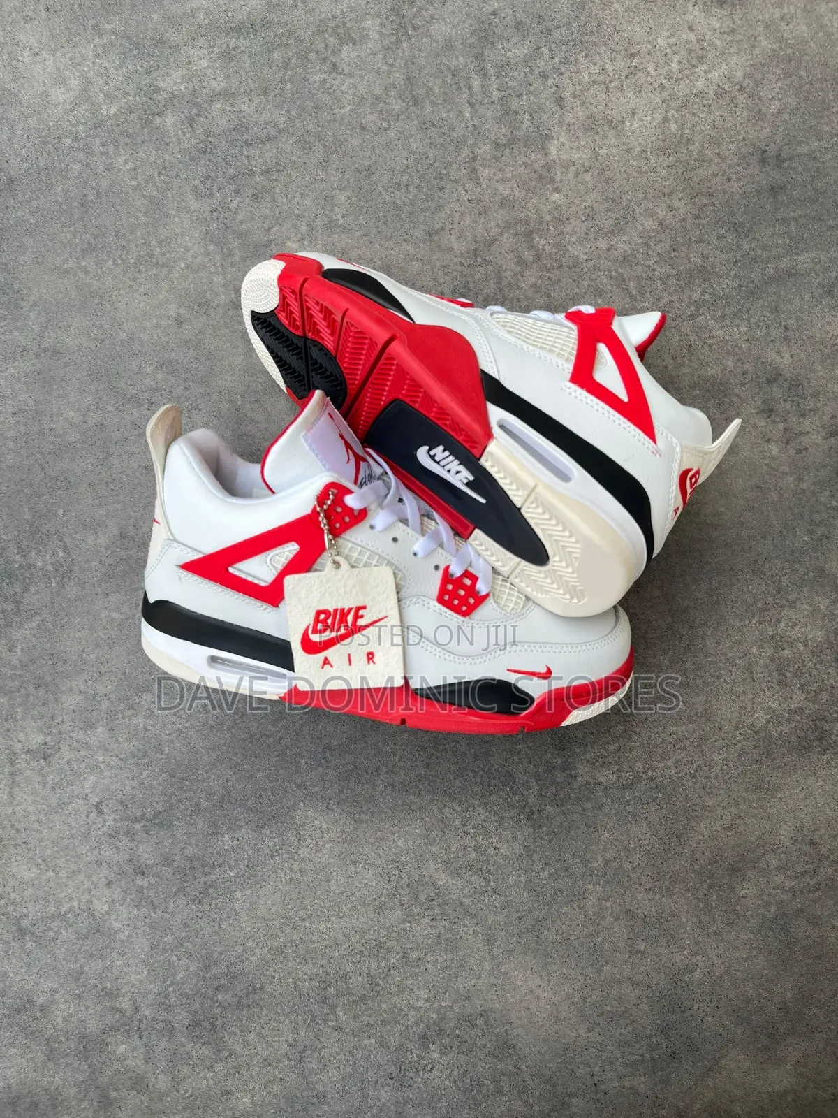 Original Nike Air Jordan 4 Retro Fire Red X Bike