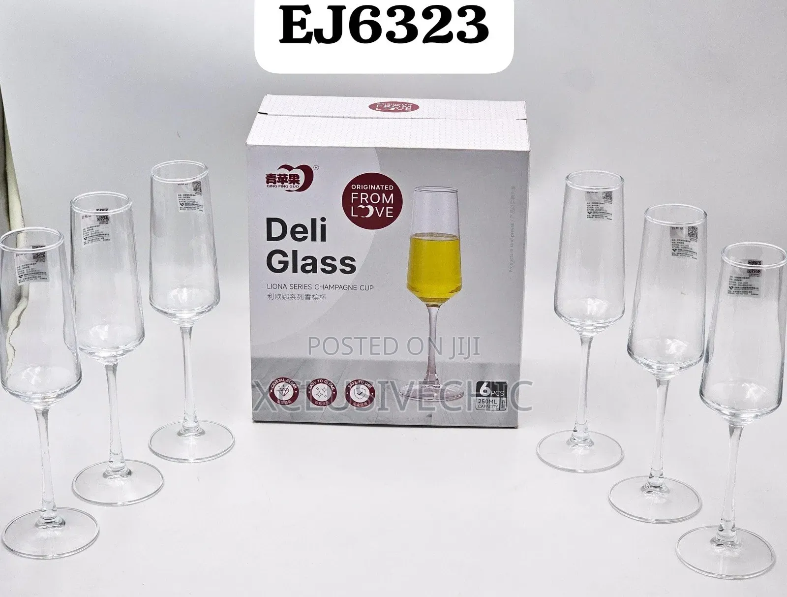 210ml 6pcs Deli Champagne Glass Cup