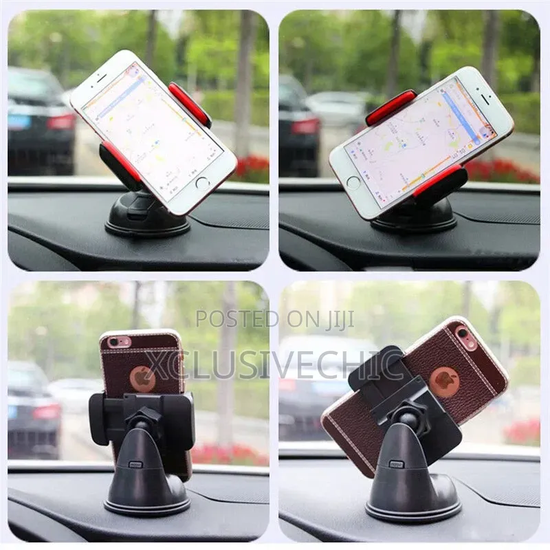 360° Rotating Universal Car Phone Holder With Strong Suction
