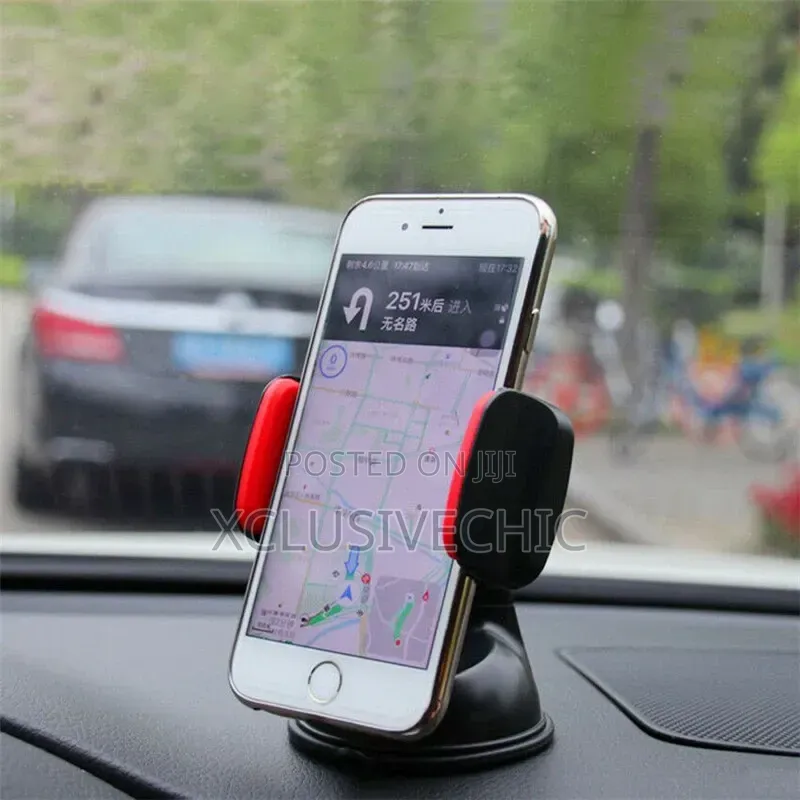 360° Rotating Universal Car Phone Holder With Strong Suction