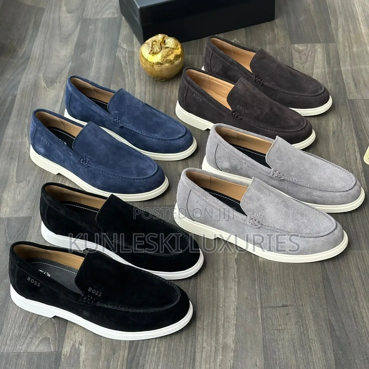 Original Boss Suede Mens Loafers Shoes