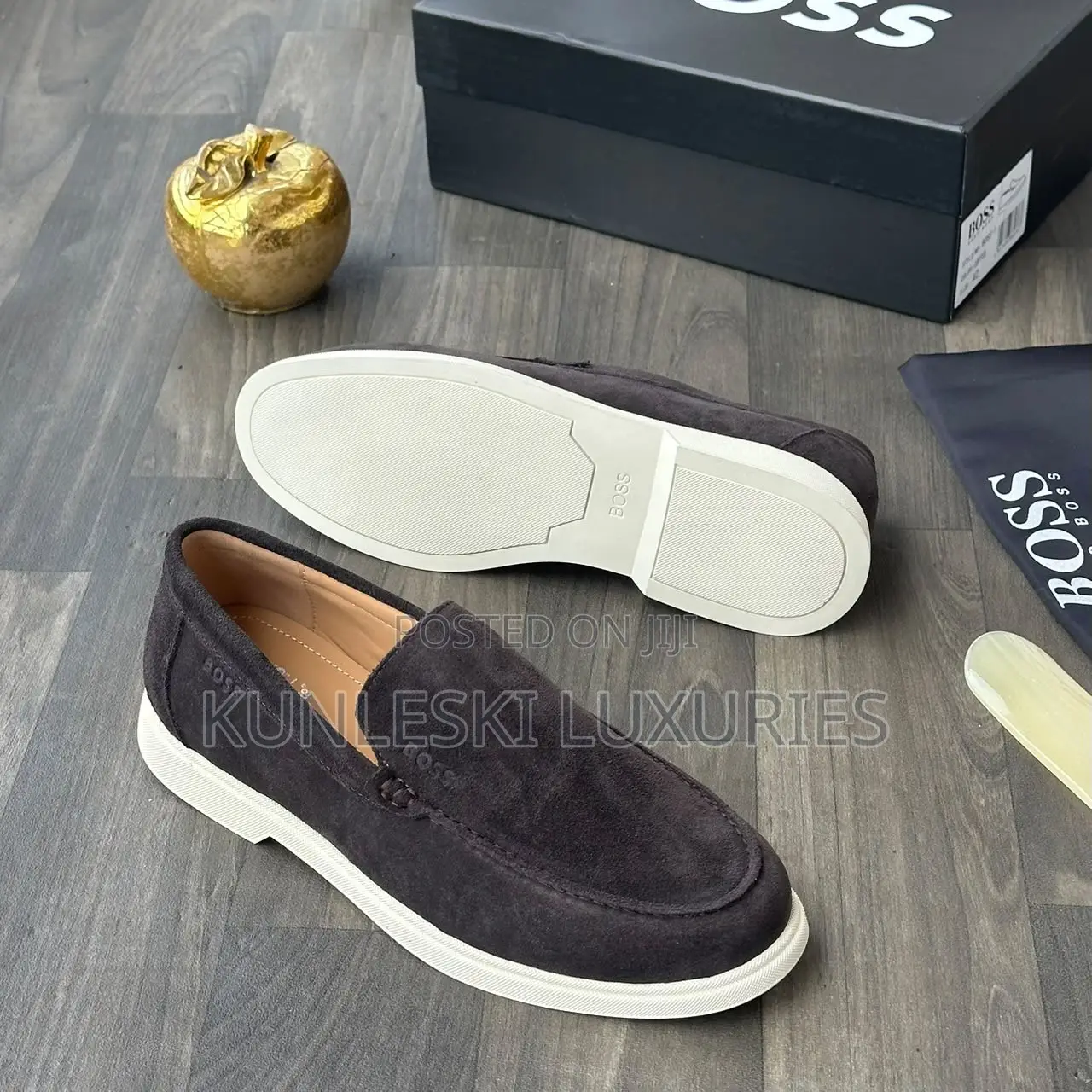 Original Boss Suede Mens Loafers Shoes