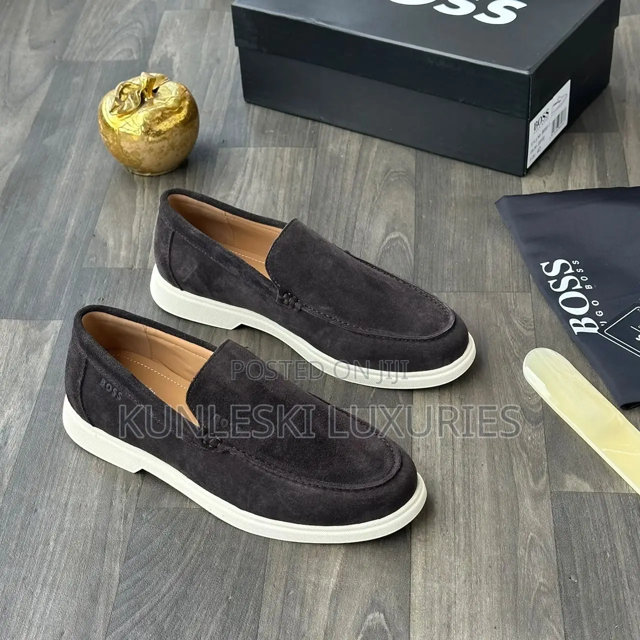 Original Boss Suede Mens Loafers Shoes