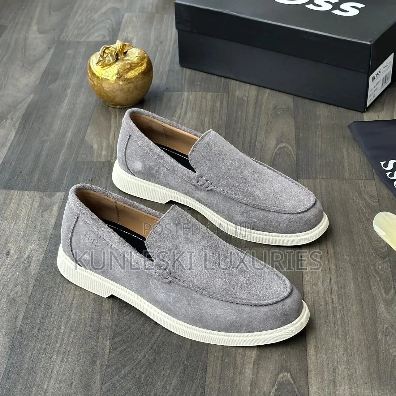 Original Boss Suede Mens Loafers Shoes