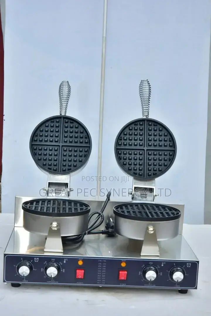 Double Plates Waffle Maker - Round