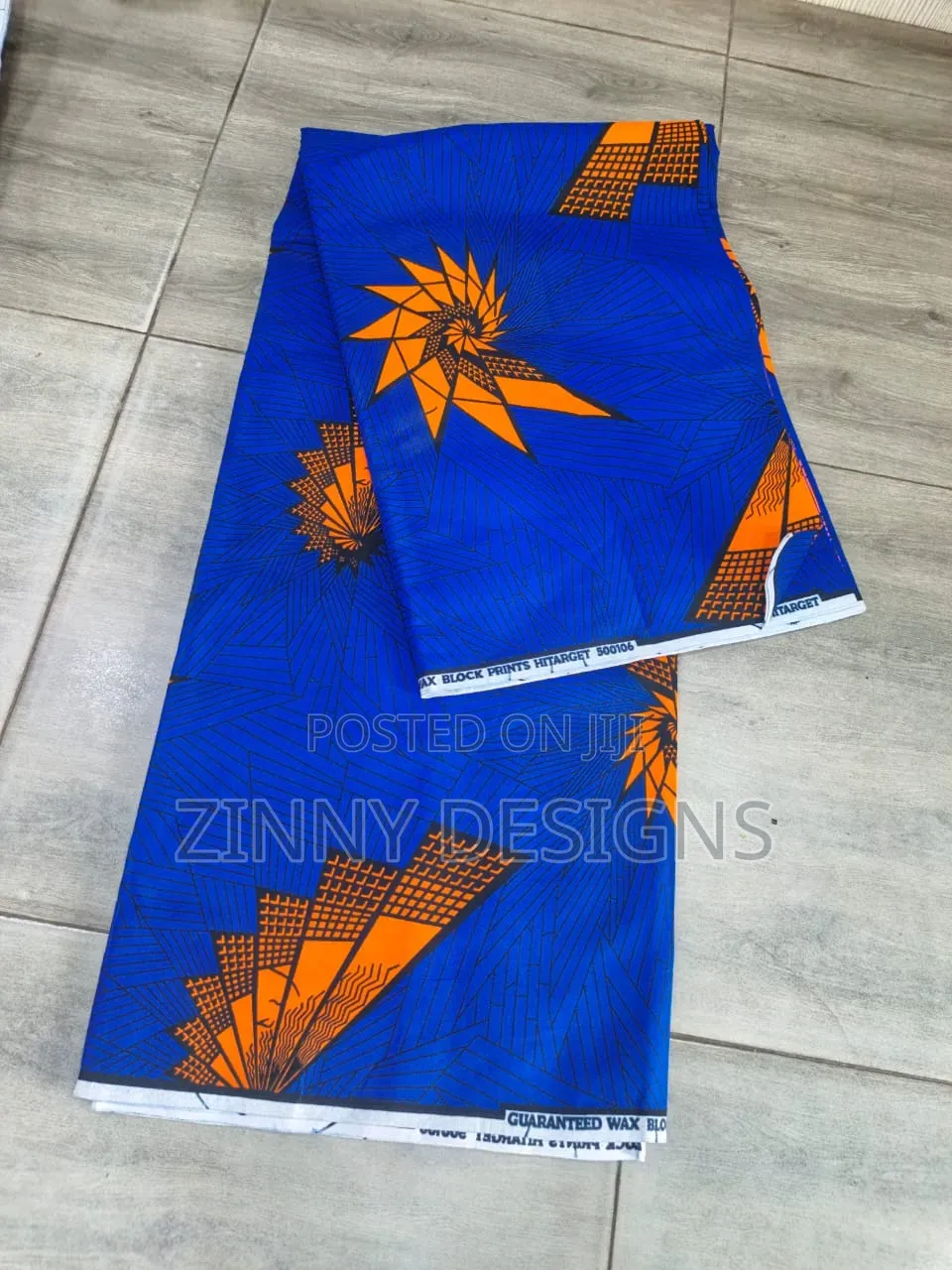 Royal Blue 100% Cotton Ankara