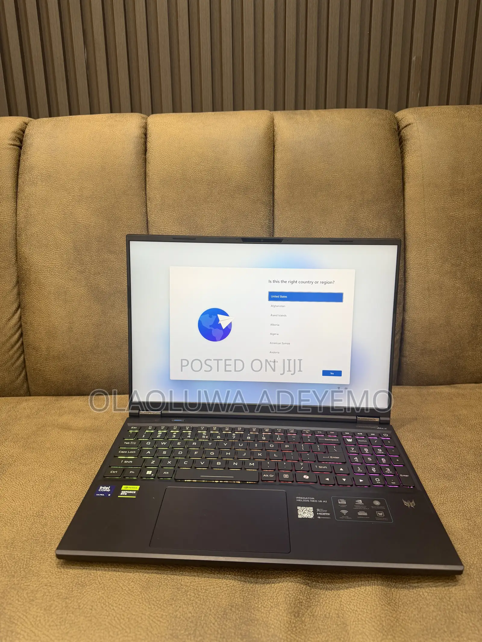 New Laptop Acer Predator Helios Neo 16 16GB Intel Core Ultra 9 SSD 1T