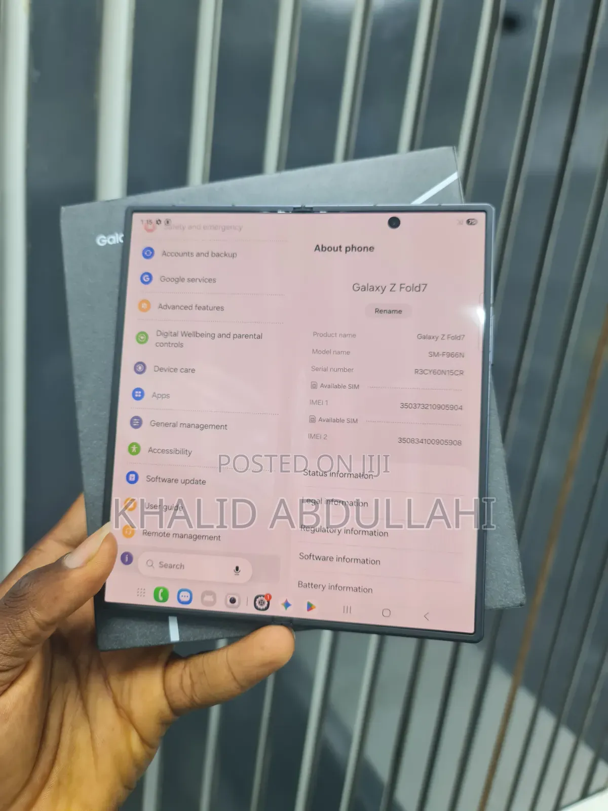 Samsung Galaxy Z Fold7 512 GB Black