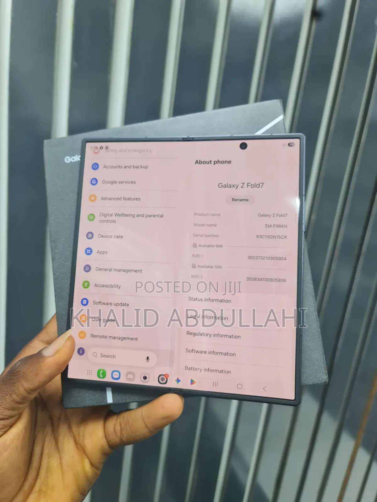 Samsung Galaxy Z Fold7 512 GB Black