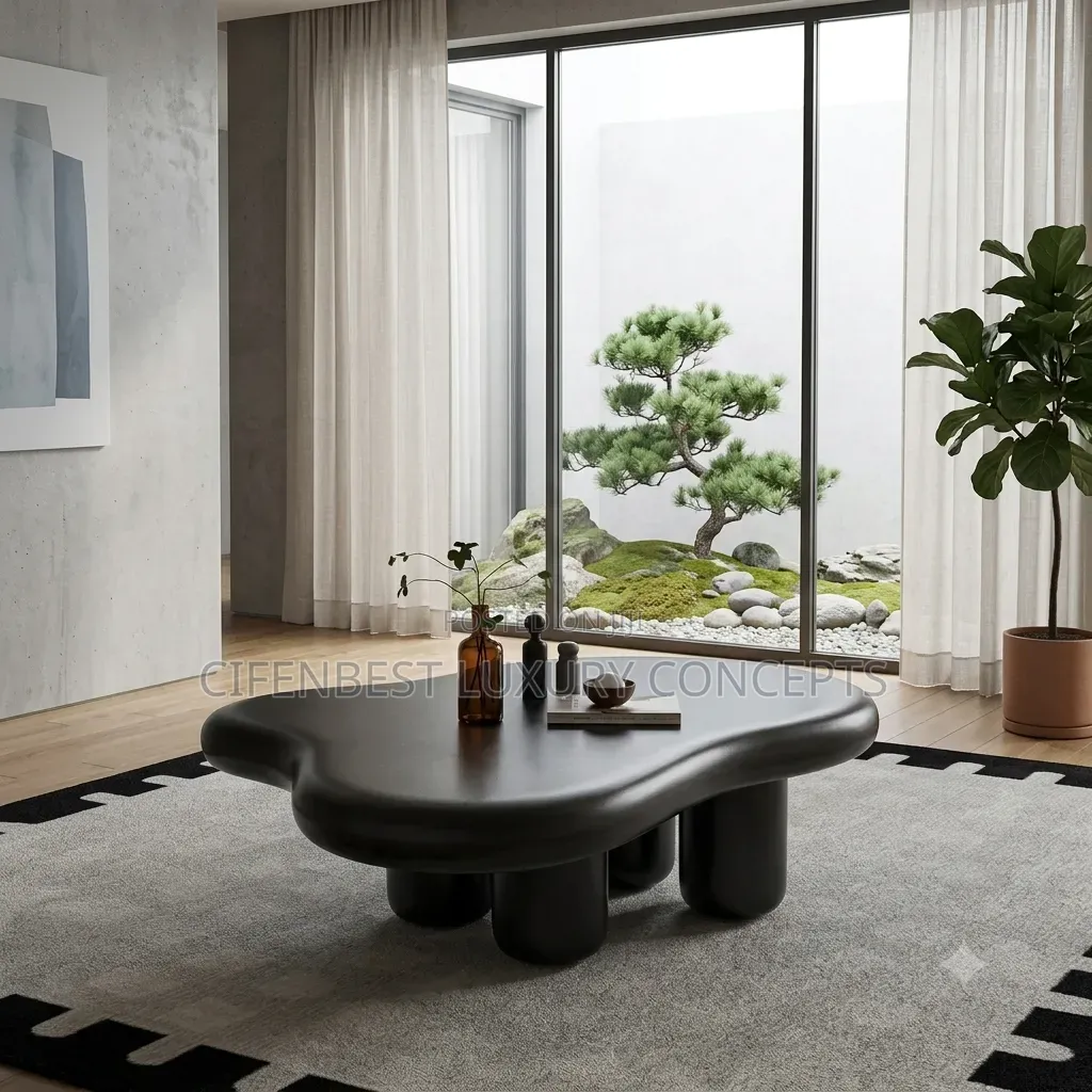 Black Wooden Centre Table