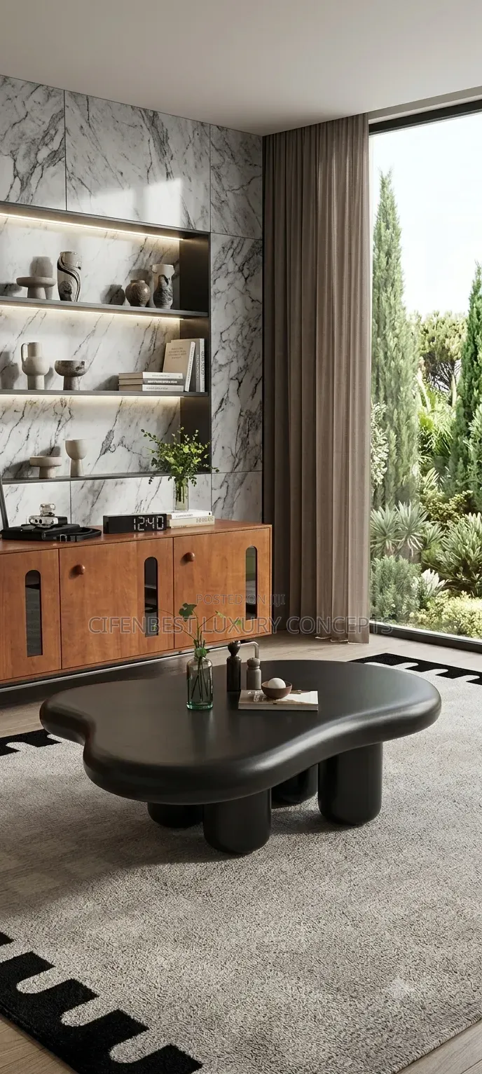 Black Wooden Centre Table