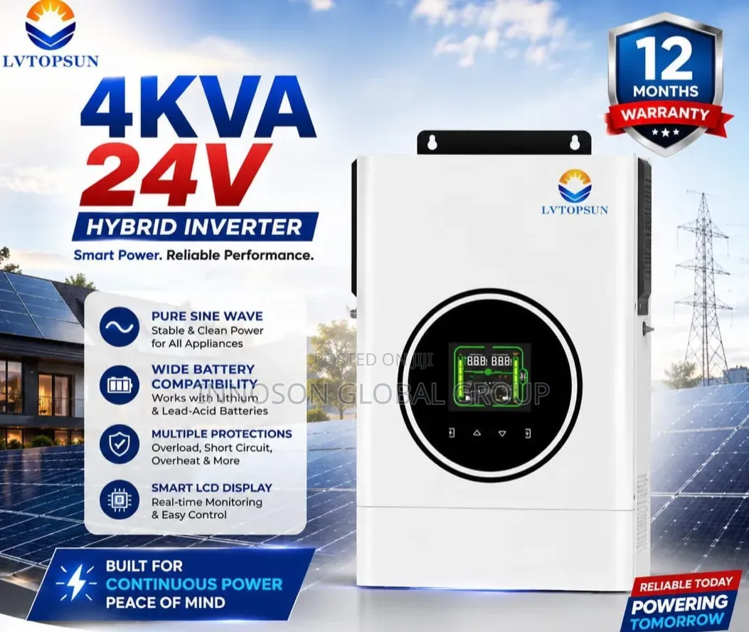 4kva 24v Lvtopsun Off/on Grid Hybrid Inverter