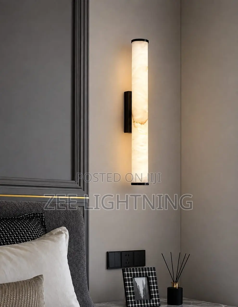 LED Nordic Wall Bracket Alabaster Quality (Size 600mm)