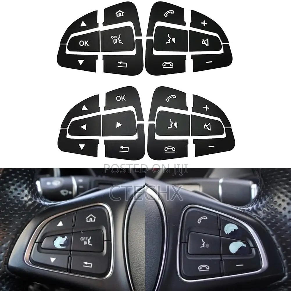Button Repair Sticker for Mercedes-Benz GLA B C E Class Steering Wheel