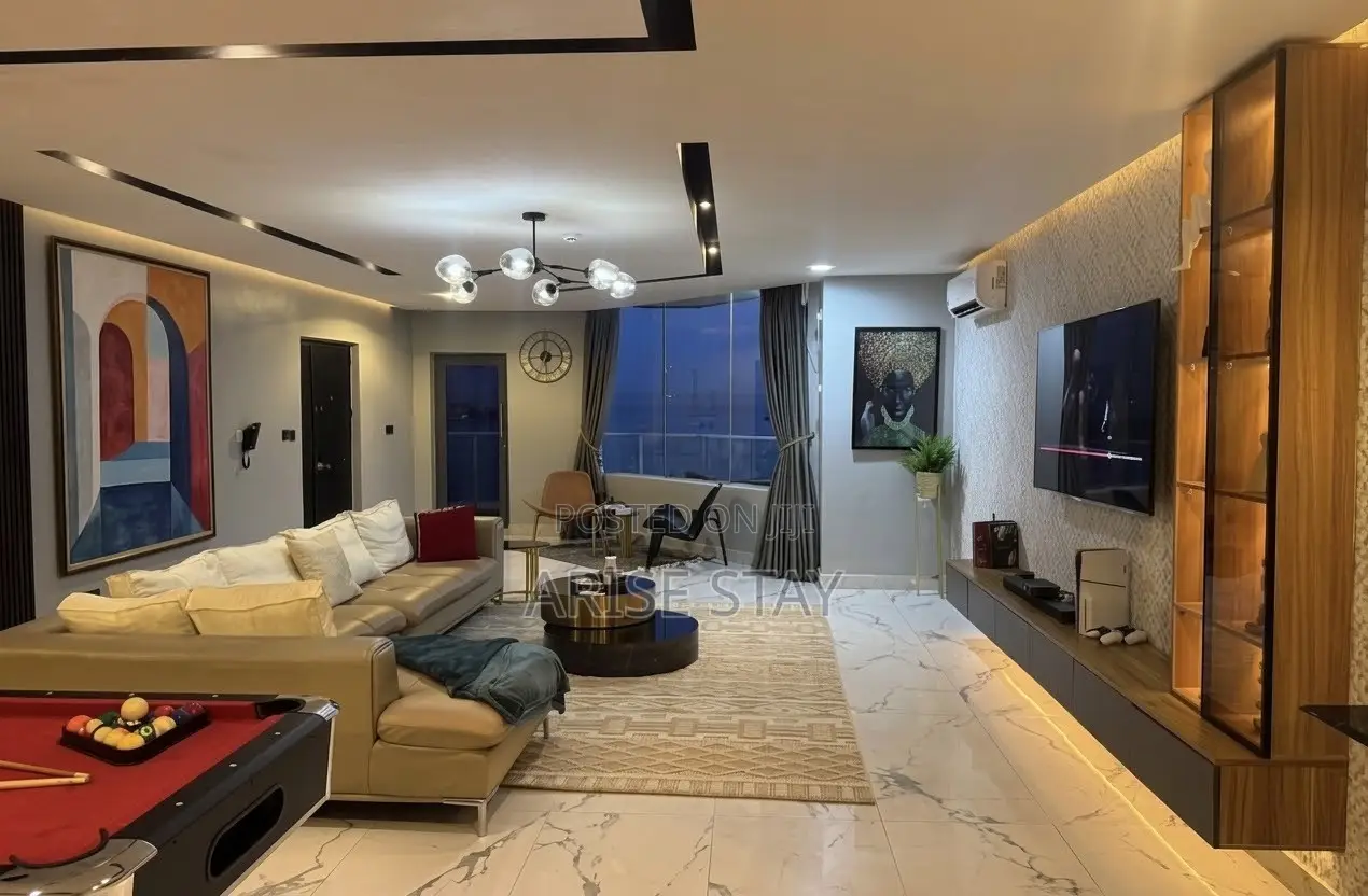 3-Bedroom Water View Apartment With Pool Ps5 | Lekki