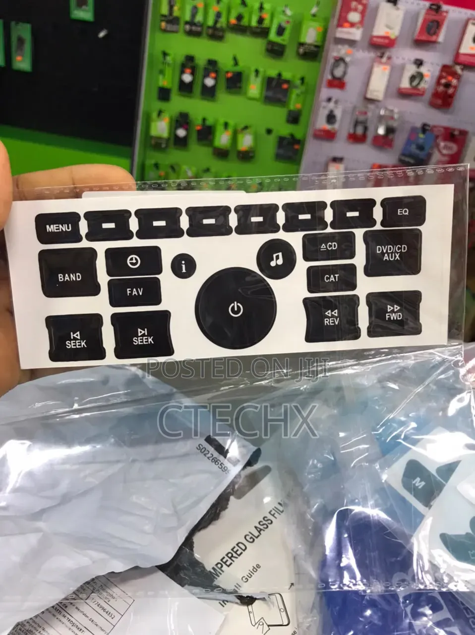 AC Dash + Radio Button Repair Kit Stickers for 2007-2015 GM Car SUV