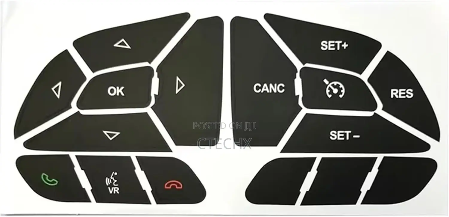 Dodge for Charger 2016-2022 Car Steering Wheel Button Repair Stickers