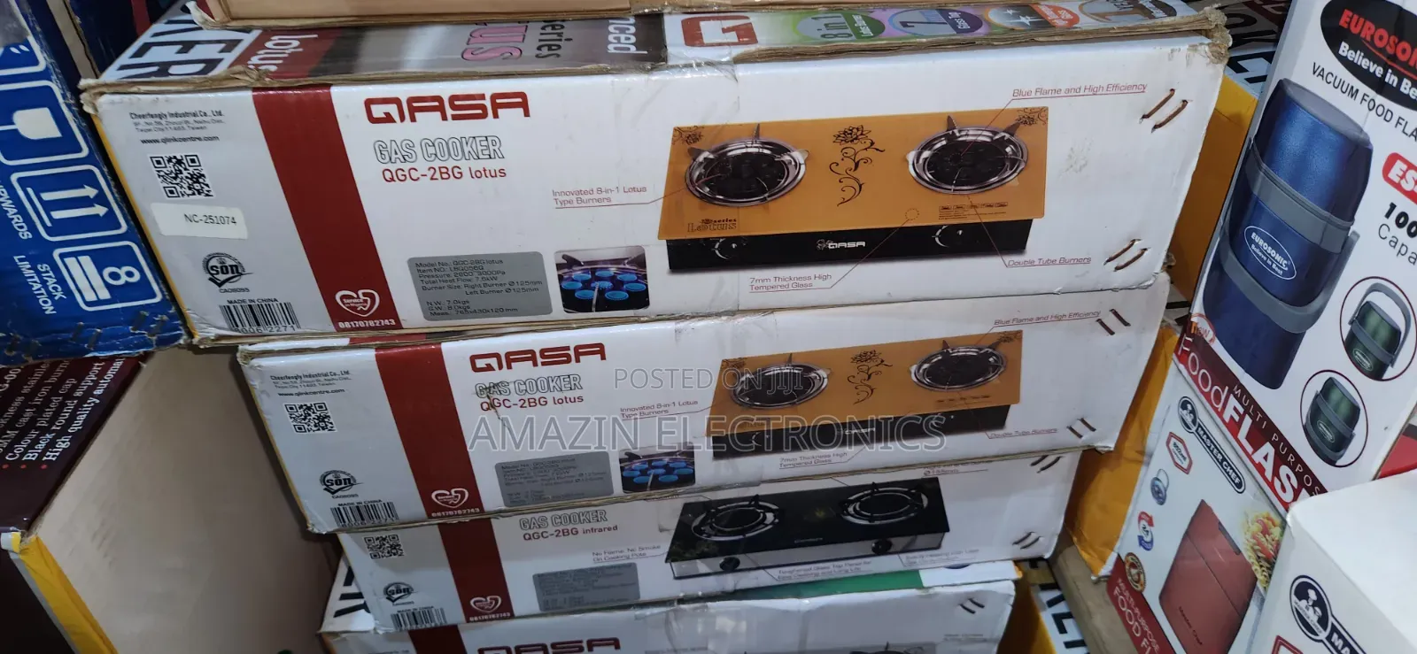Qasa Glass Table Gas Cooker