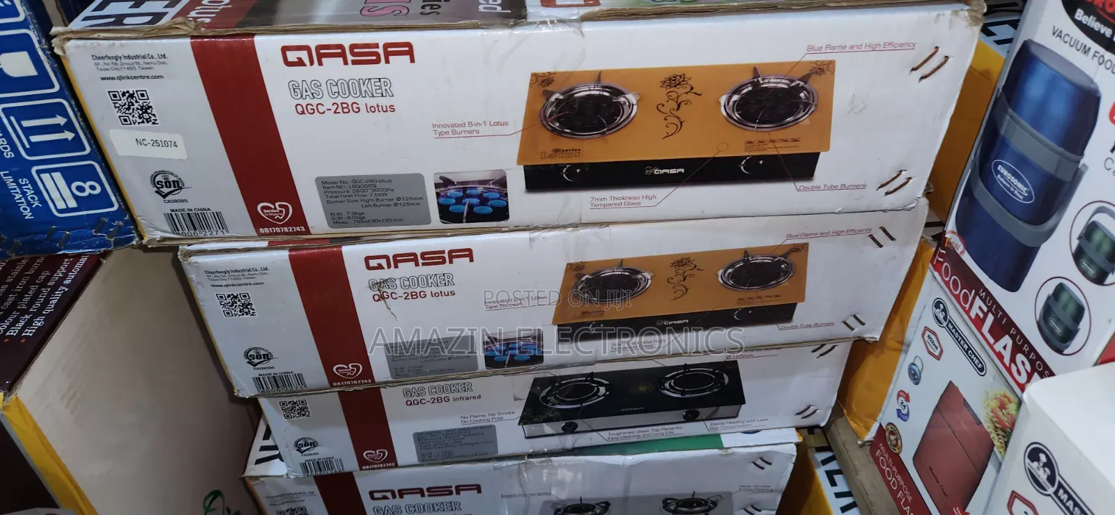 Qasa Glass Table Gas Cooker