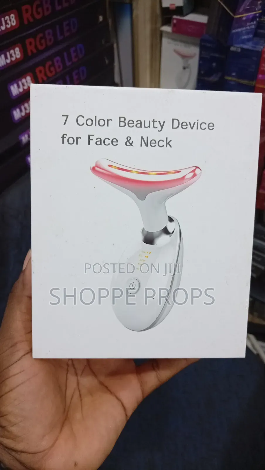 7-Color Face Neck Anti-Wrinkle Massaging Beauty Device