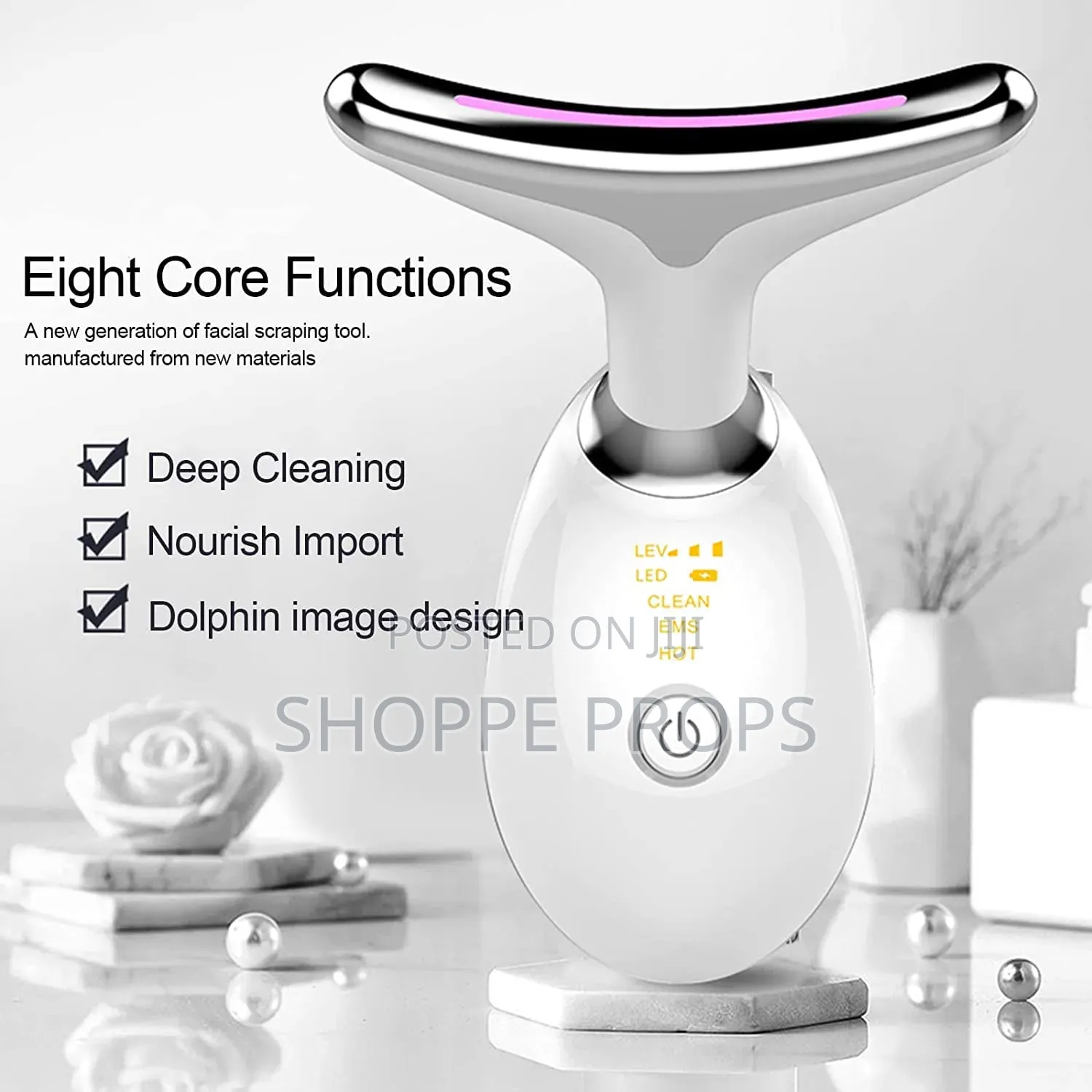 7-Color Face Neck Anti-Wrinkle Massaging Beauty Device