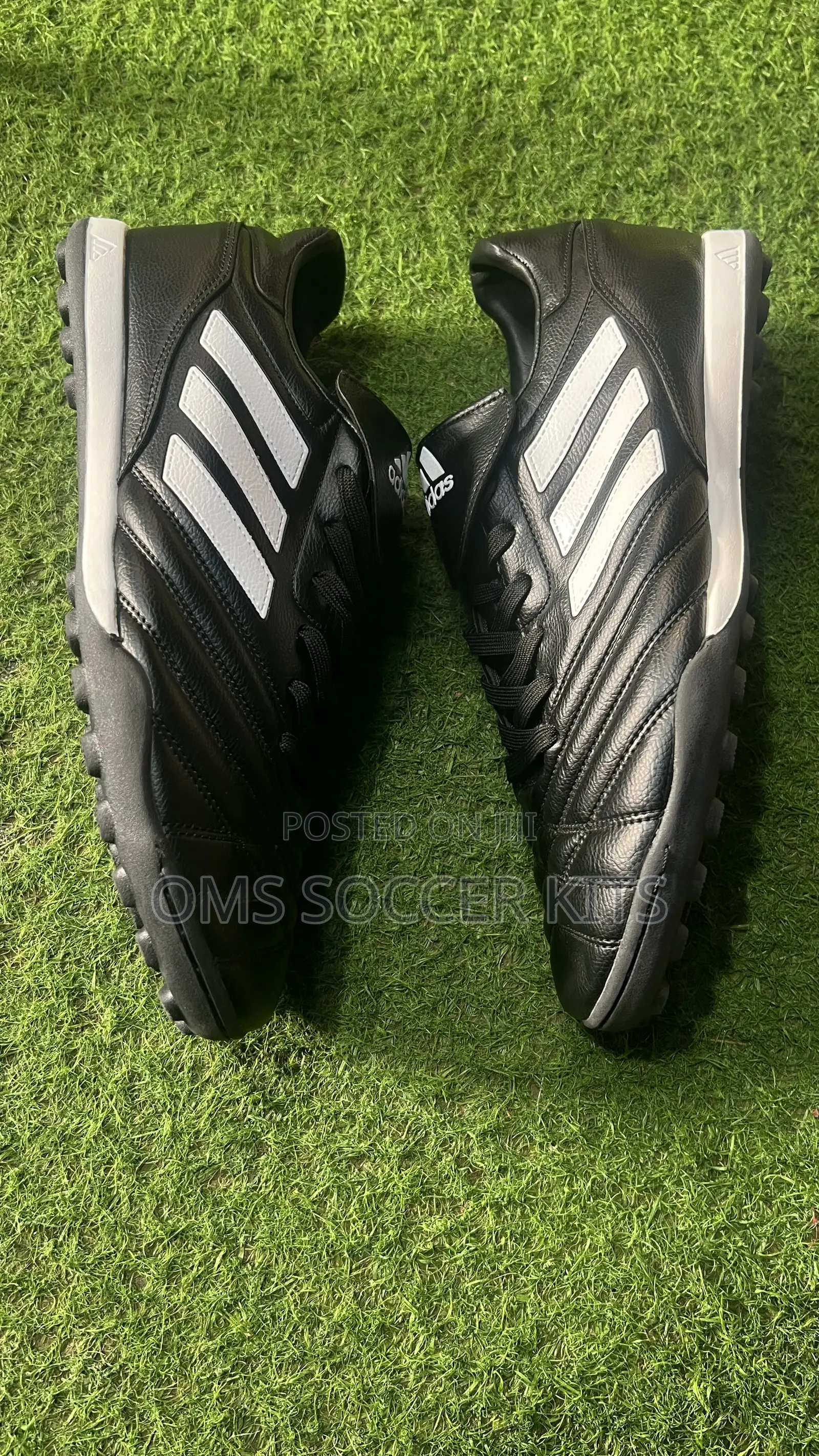 Adidas Black Canvas Boot for Turfs (46)