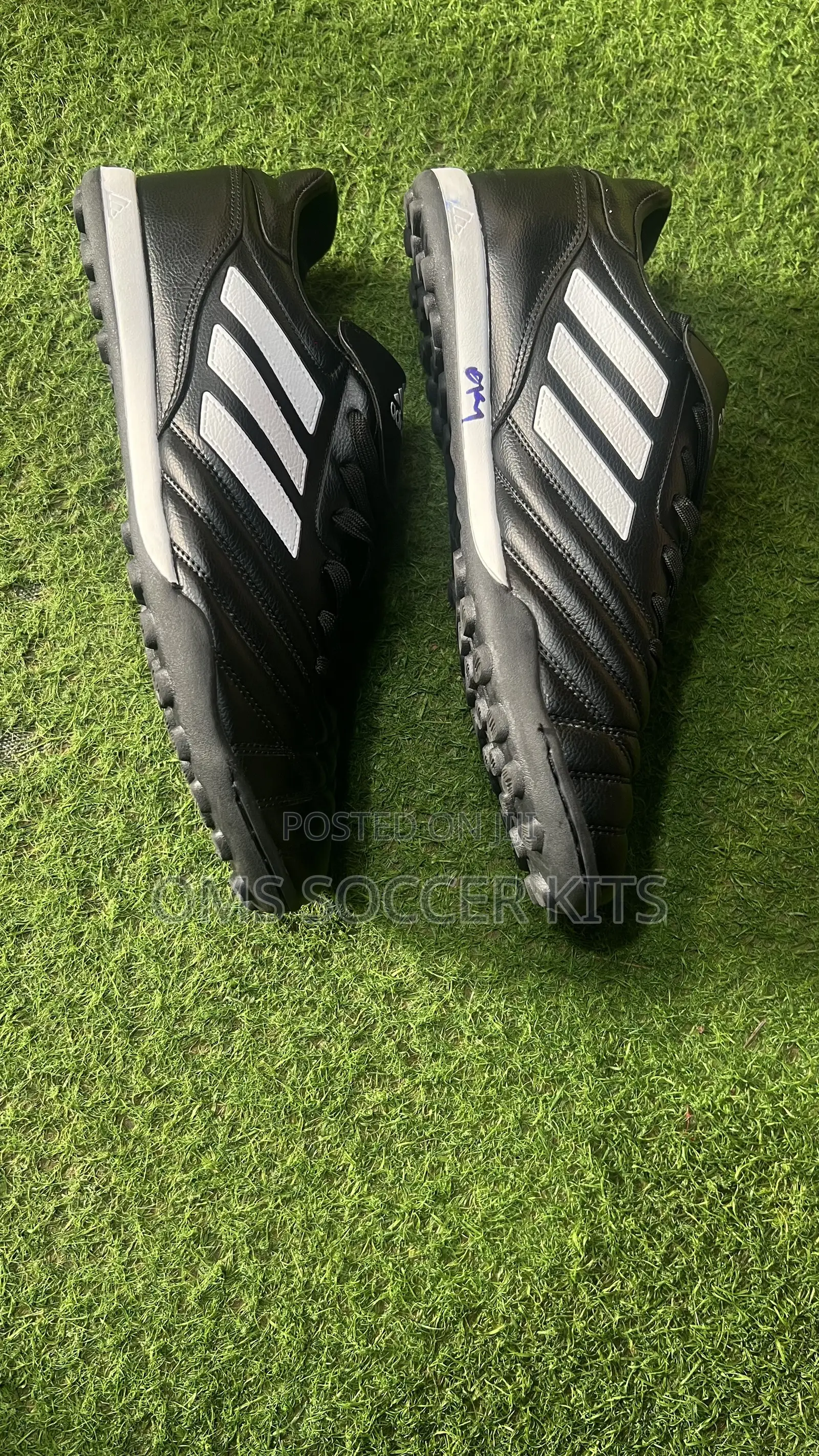 Adidas Black Canvas Boot for Turfs (46)