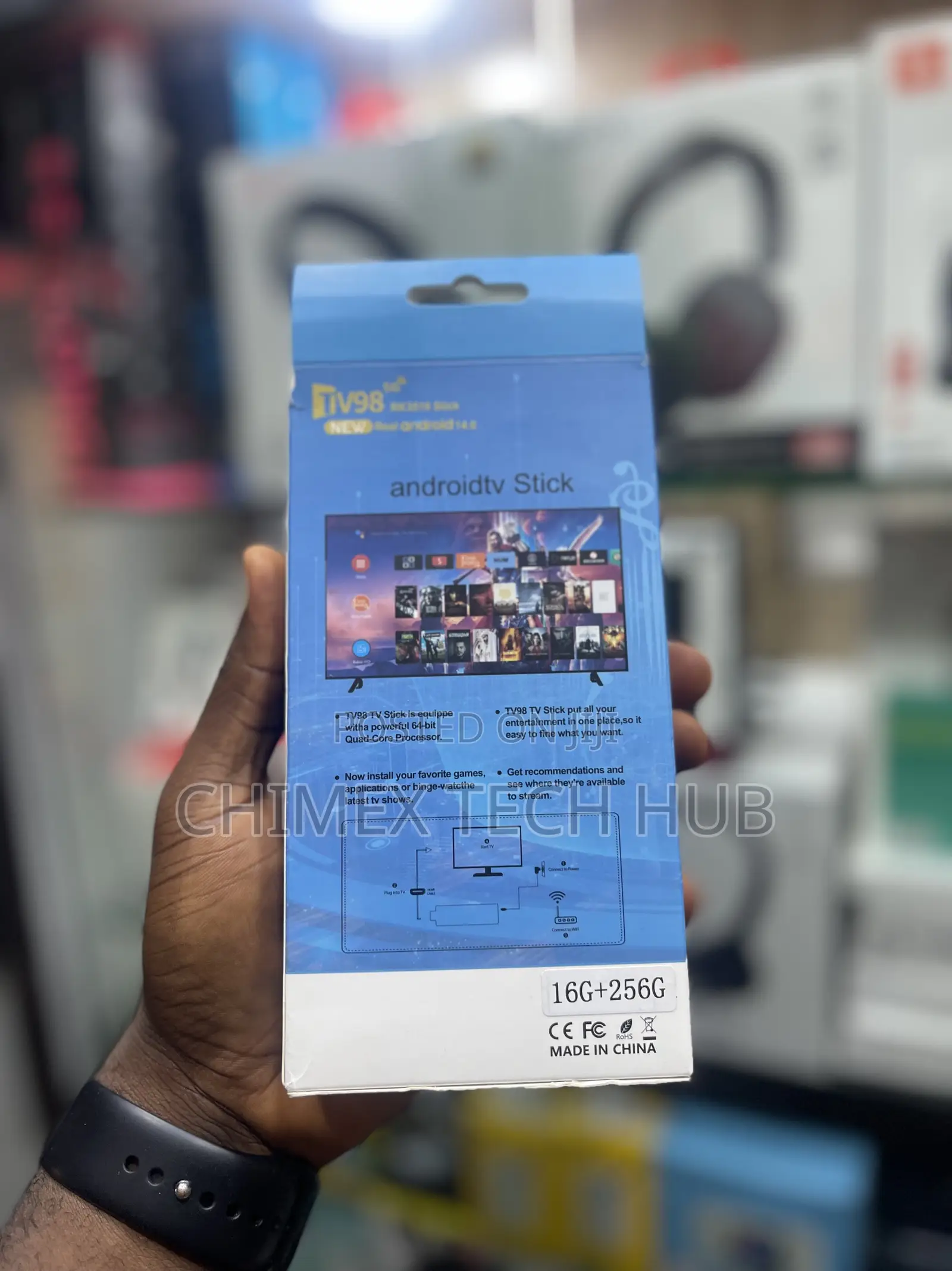 Androidtv Stick Ultra 5G Android 14.0 16gb 256gb
