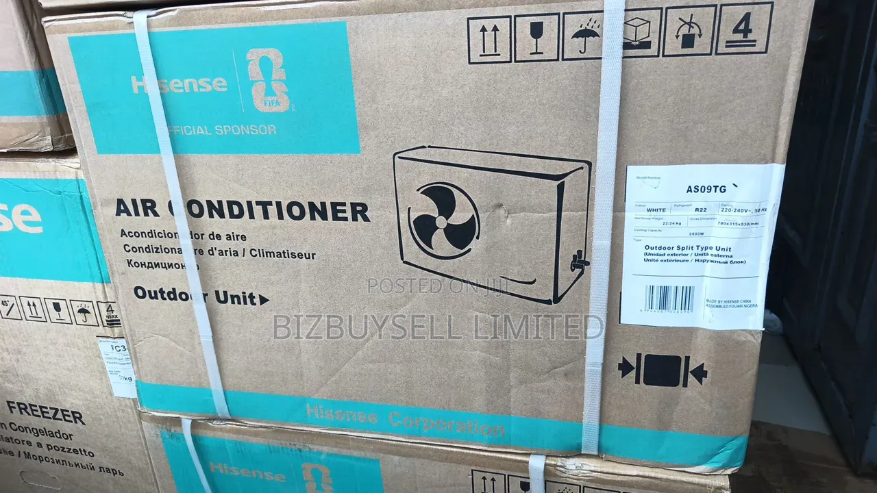 2 Tons Hisence Standing Air Conditioner, 2 Year Warranty.