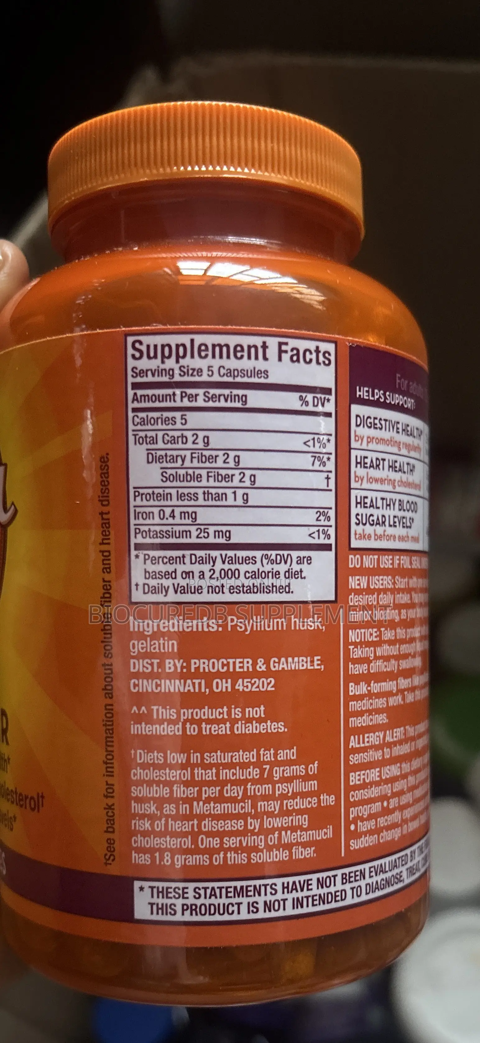 Meta Mucil 3-in-1 Daily Fiber 300 Capsules