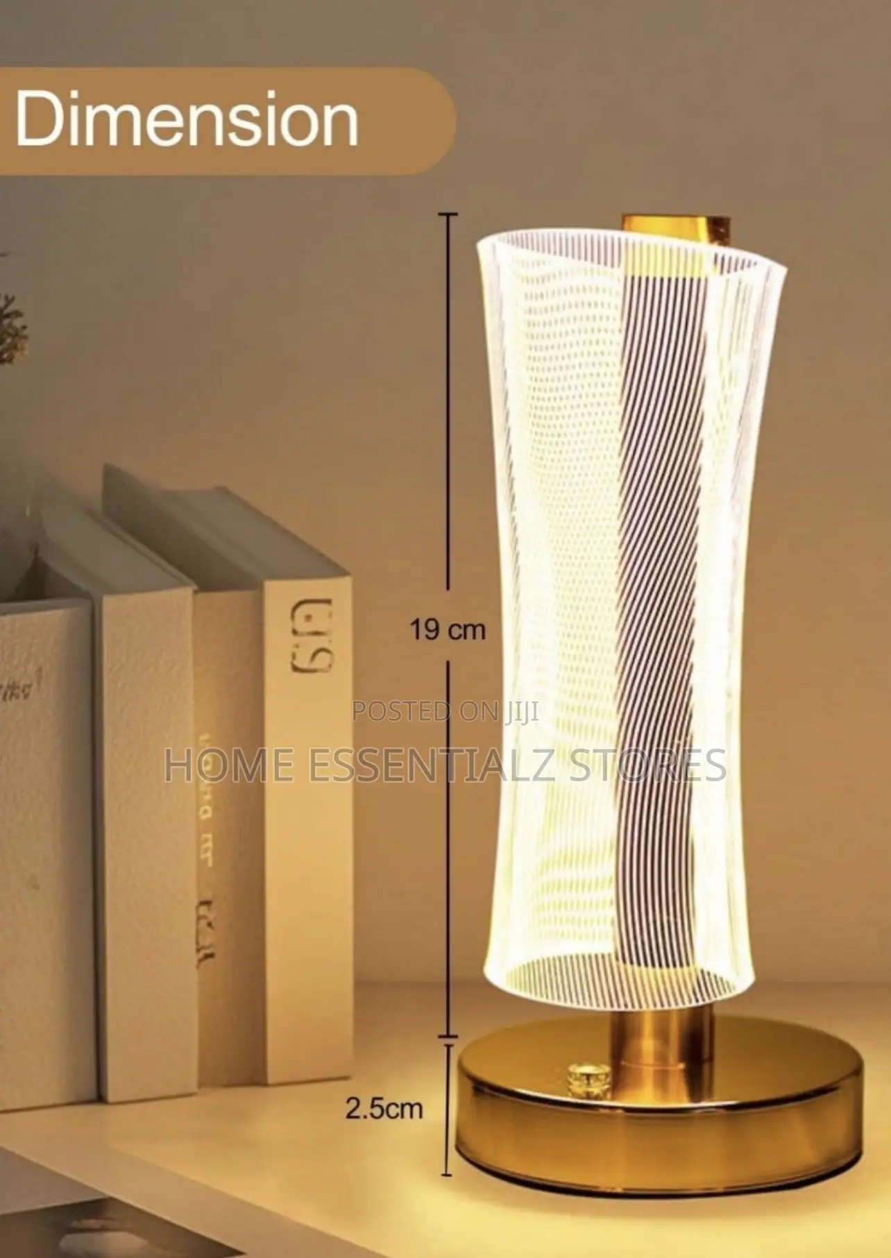 3-Color Rechargeable LED Table Lamp - Night Light With USB Charging