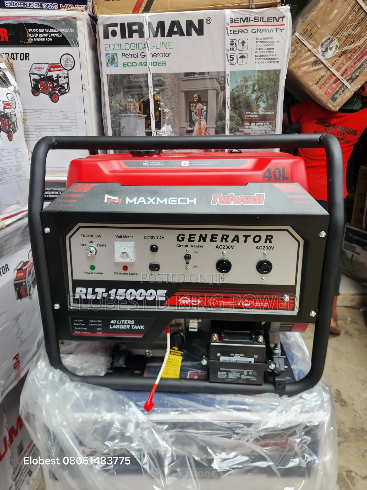15kva Maxmech Generator Brand New 100% Pure Copper Coil Key Start