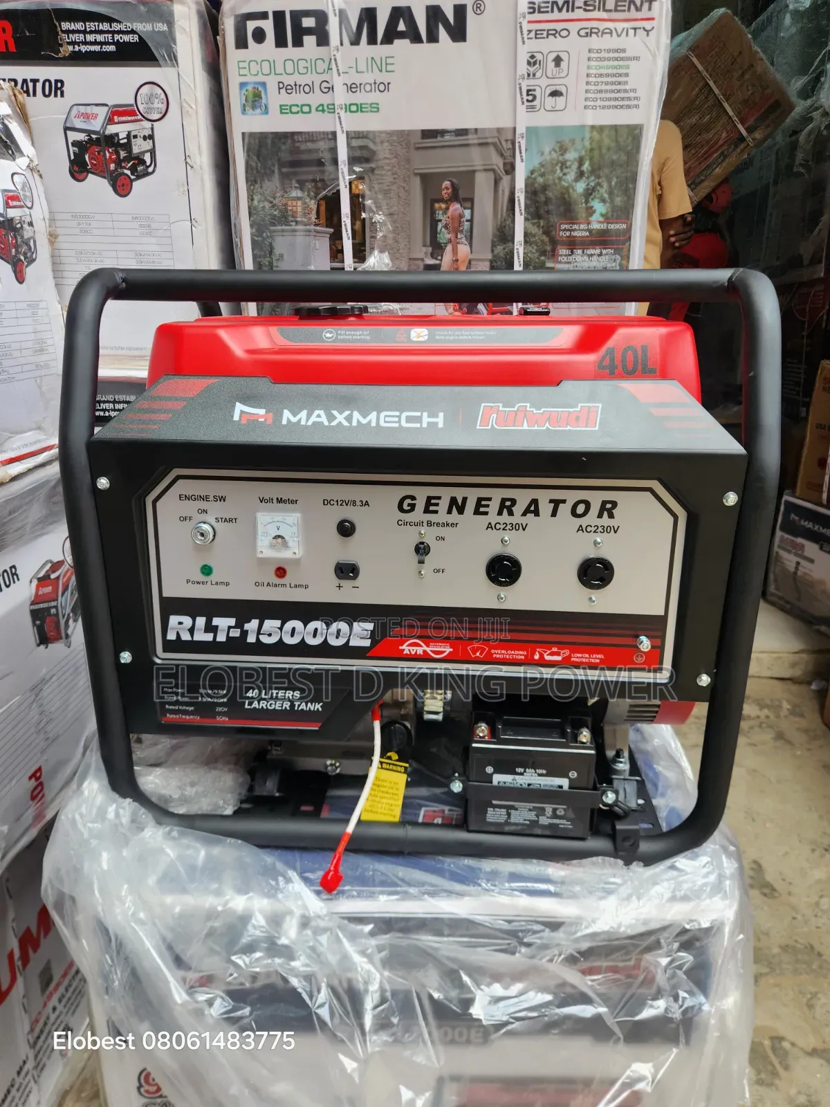 15kva Maxmech Generator Brand New 100% Pure Copper Coil Key Start