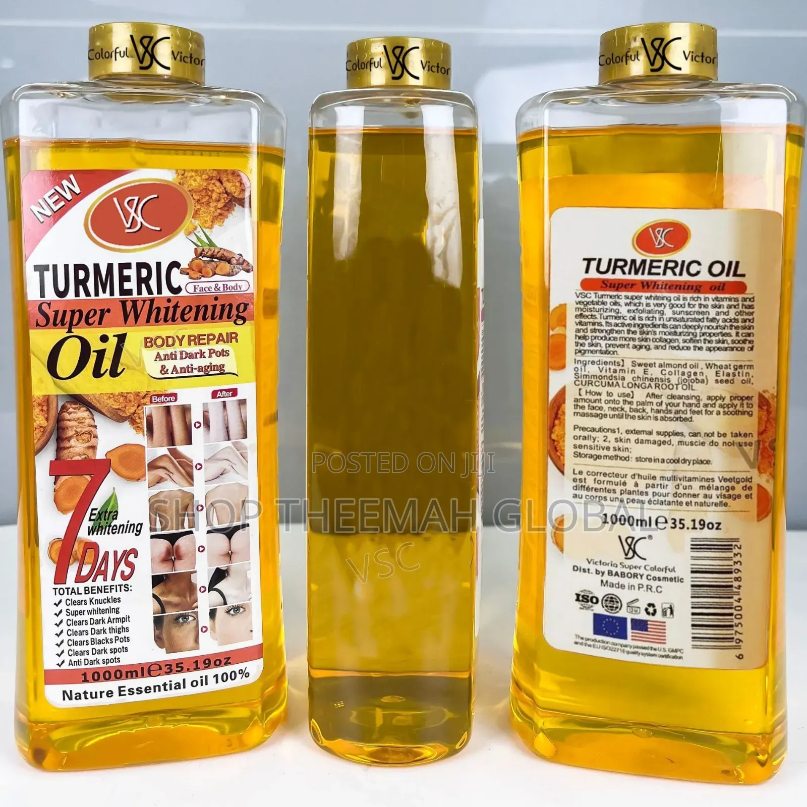Imported Tumeric Super Whitening Oil 1000ml