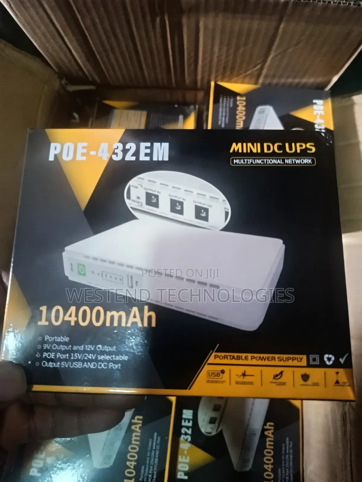 Router Power Bank 10,400MAh Mini DC UPS