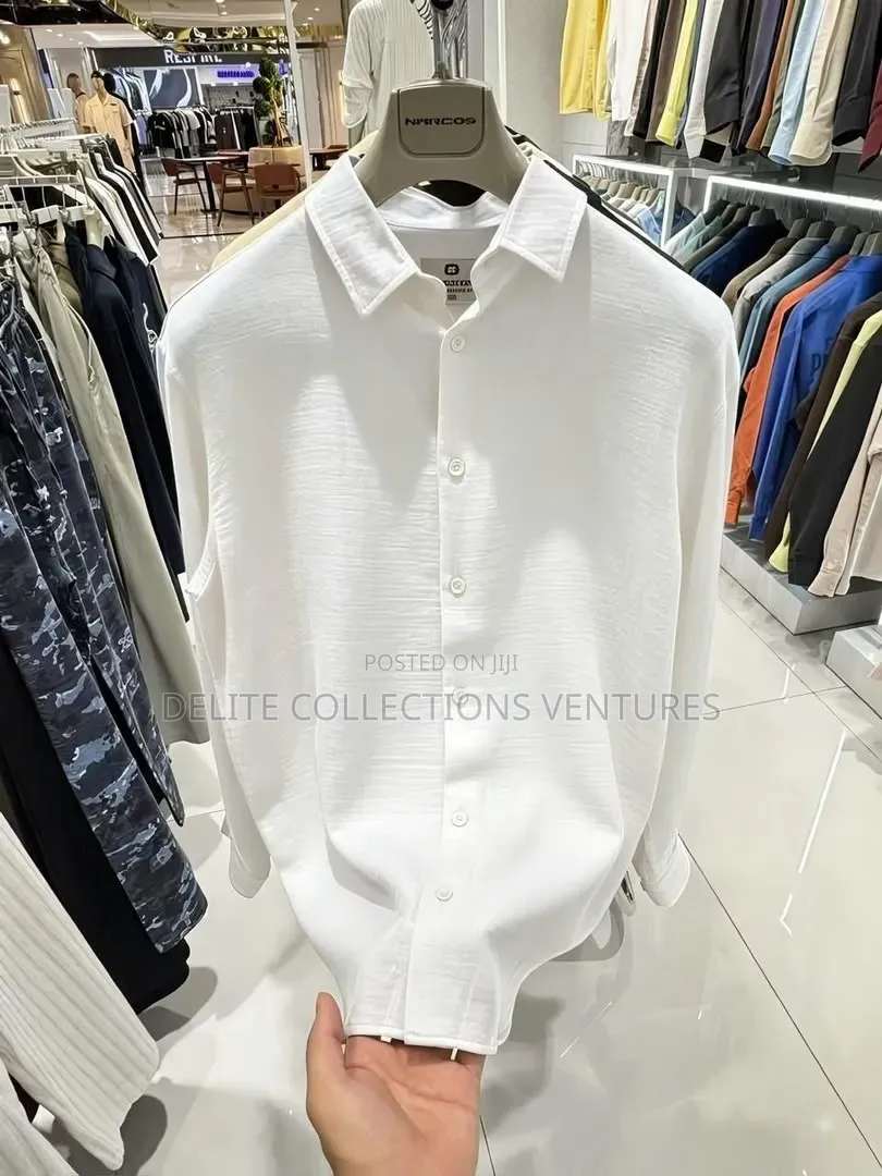 * Luxury Cotton Linen Long-Sleeve Shirts Now Available in Store 