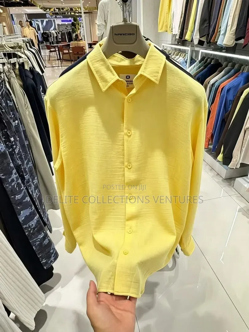 * Luxury Cotton Linen Long-Sleeve Shirts Now Available in Store 