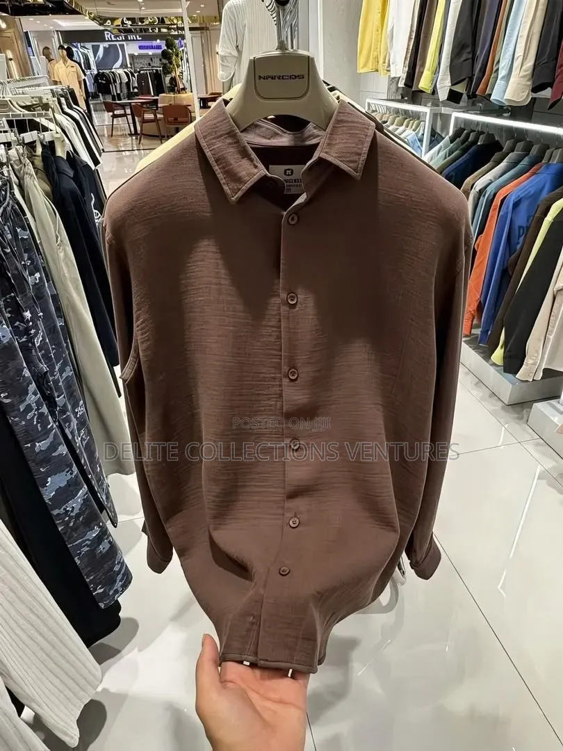 * Luxury Cotton Linen Long-Sleeve Shirts Now Available in Store 