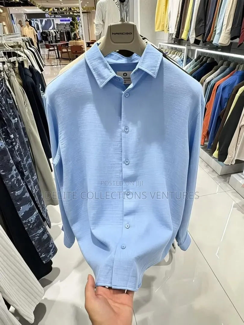 * Luxury Cotton Linen Long-Sleeve Shirts Now Available in Store 
