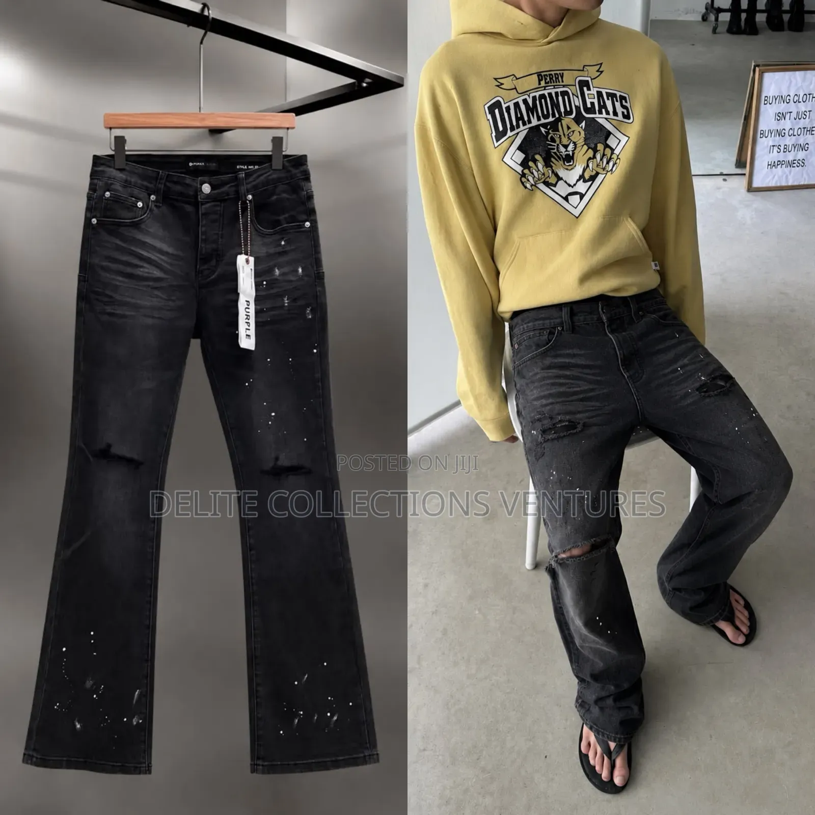 *Premium Quality Purple Brand Youth Flare Jeans*