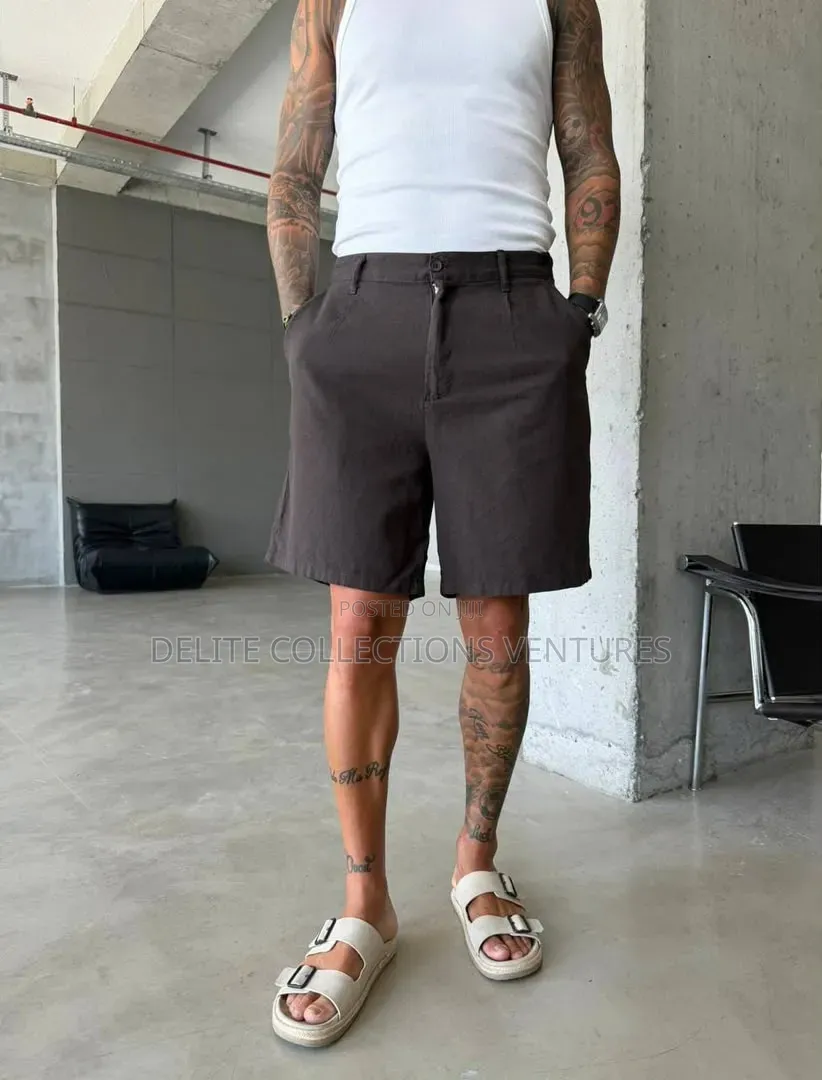 *Premium Linen Relaxed Shorts *