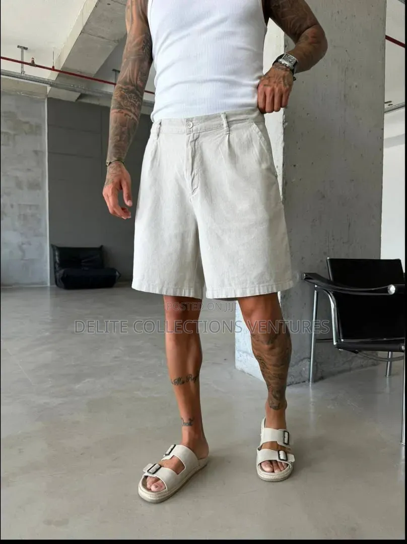 *Premium Linen Relaxed Shorts *