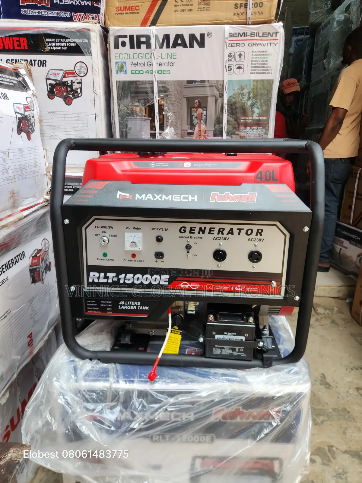 11kva Brand New Maxmech Generator RLT-15000E