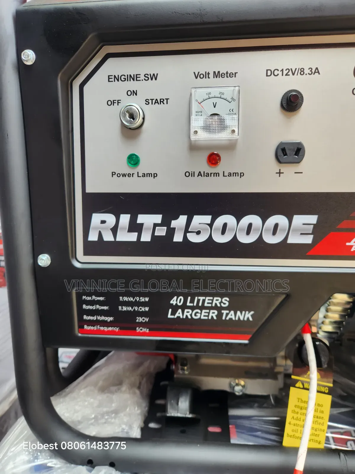 11kva Brand New Maxmech Generator RLT-15000E