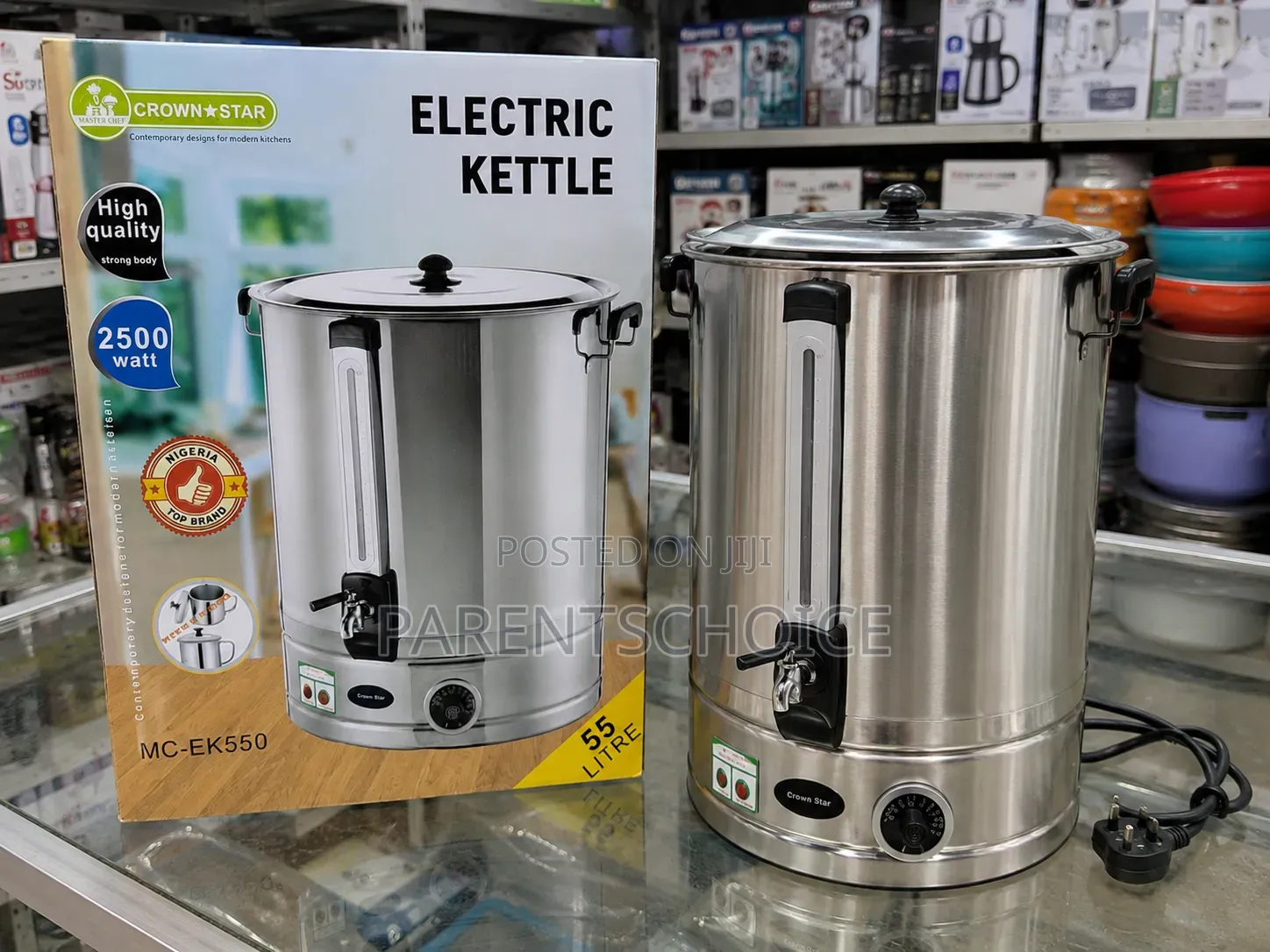 Crown Star Electric Kettle – 55 Litres