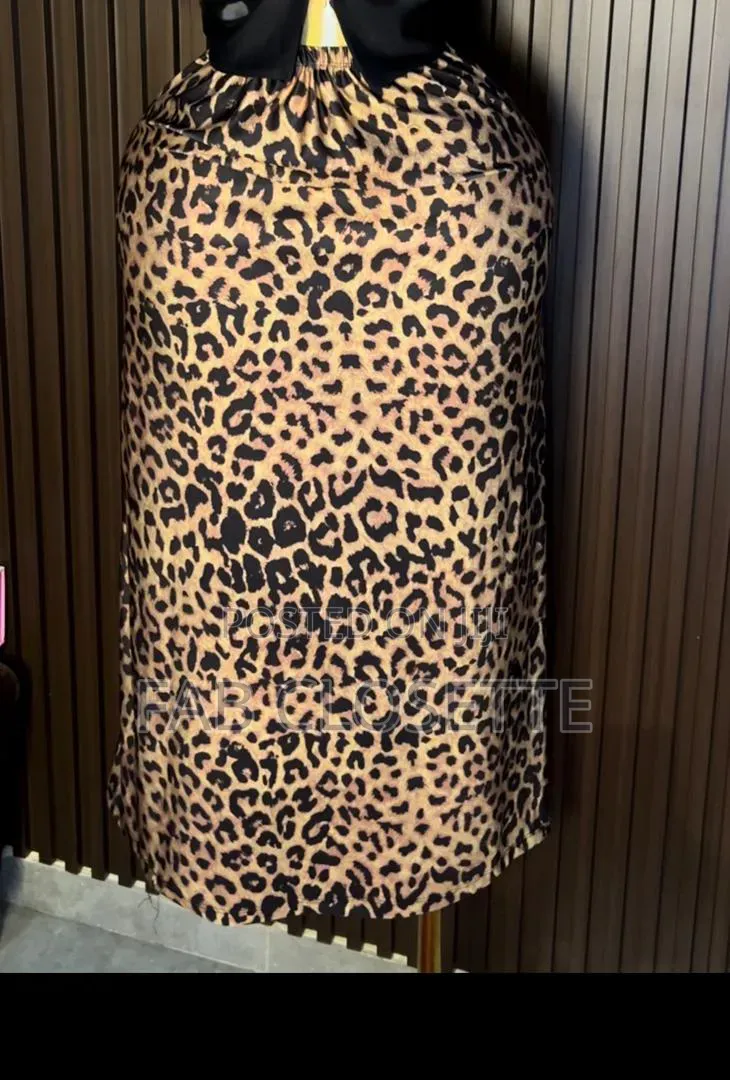Jumpsuit, Leopard Print Skirt Two Piece Ankara Set